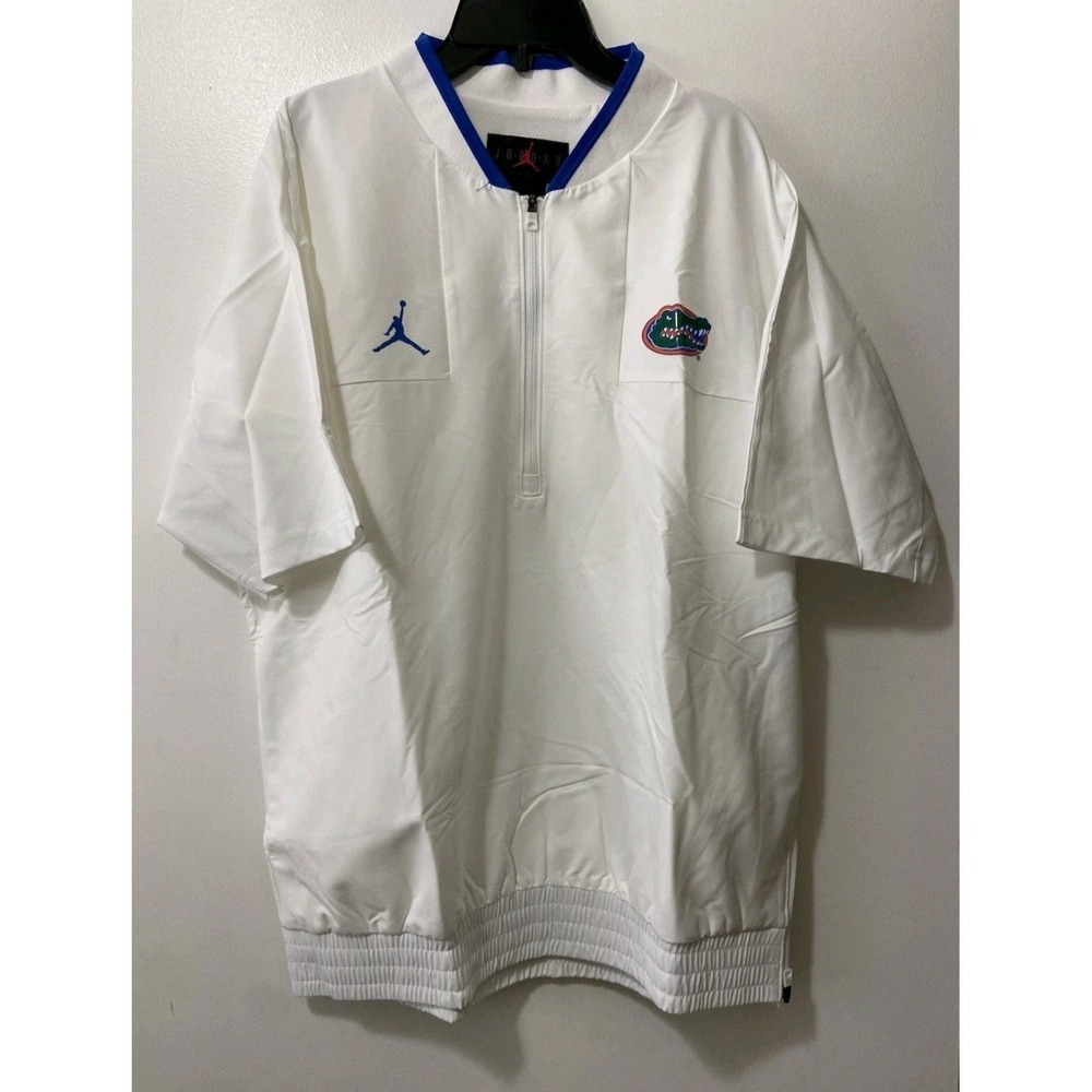 Florida Gators Nike Jordan 1/4 Zip Team Issued Jacket White DD6428-100 M NWT